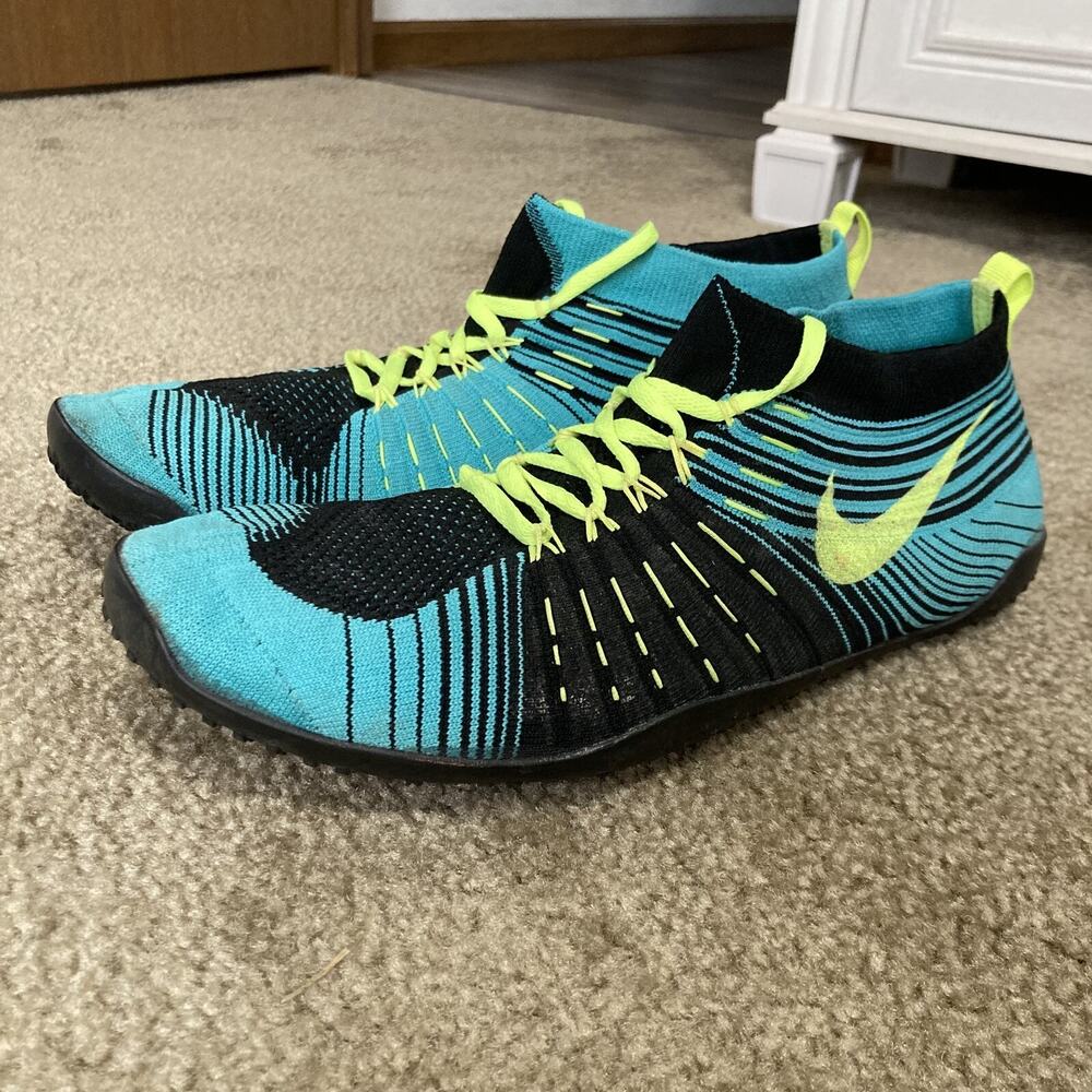 NIKE Free Hyperfeel TR Black Turquoise-Volt Men's Size 12 - Style # 638073-003